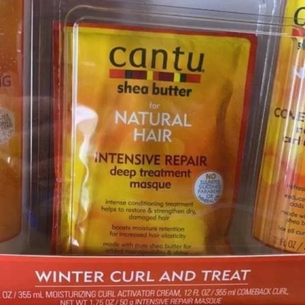 Cantu w/ Shea butter curl activator moisturizing intensive repair masque